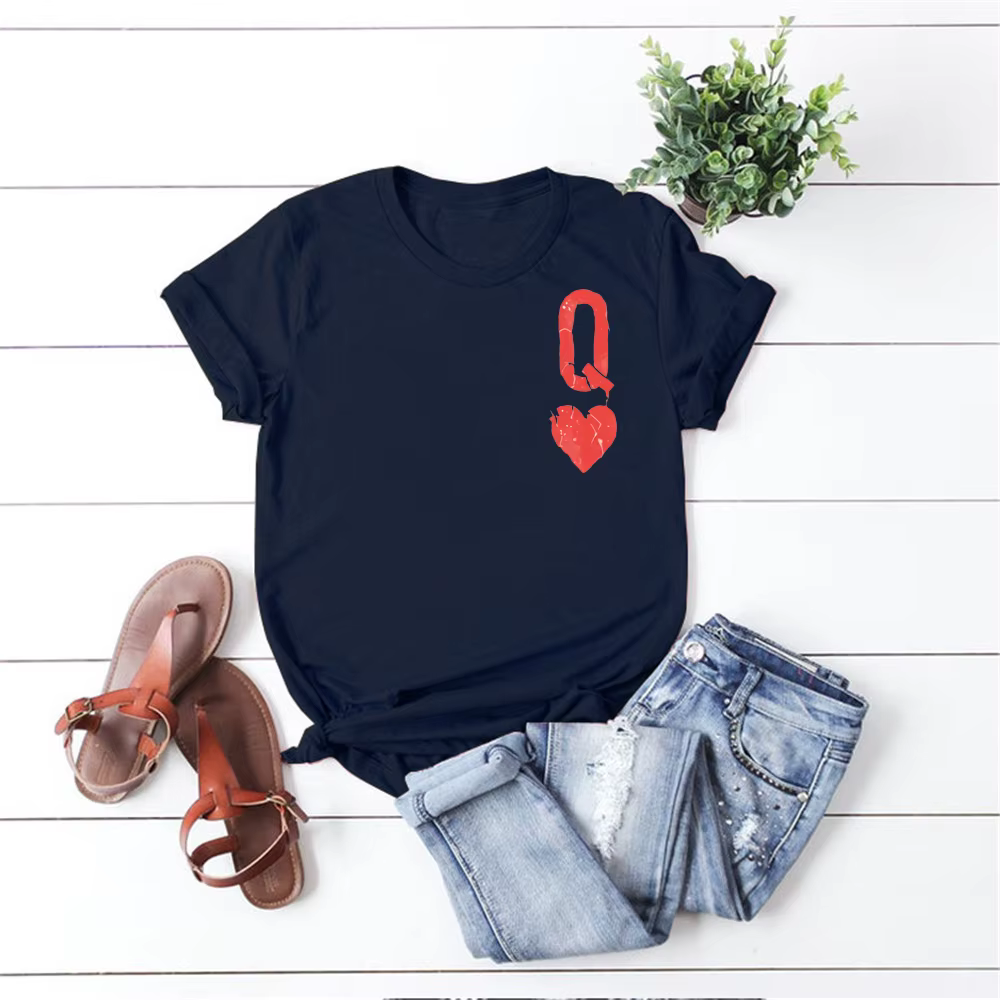 T-shirt reine des cœurs pour filles