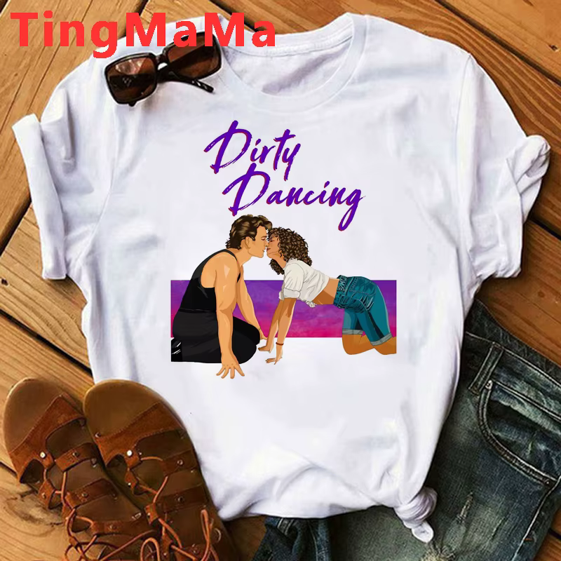 Film chaud danse sale T-shirt femmes Kawaii dessin animé graphique t-shirts unisexe Hip Hop Harajuku