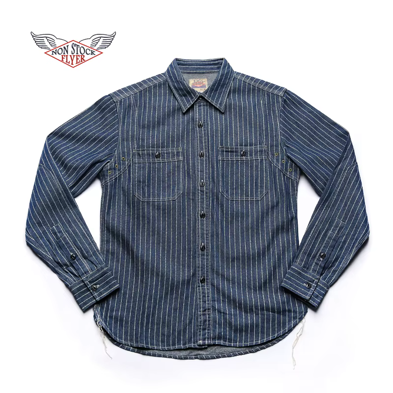 Wabash-Chemise de Travail à Rayures pour Homme
