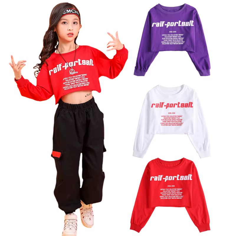 Style Hip Hop hauts récolte adolescents pour filles vêtements de rue Cool fille coton T-shirt mode adolescentes