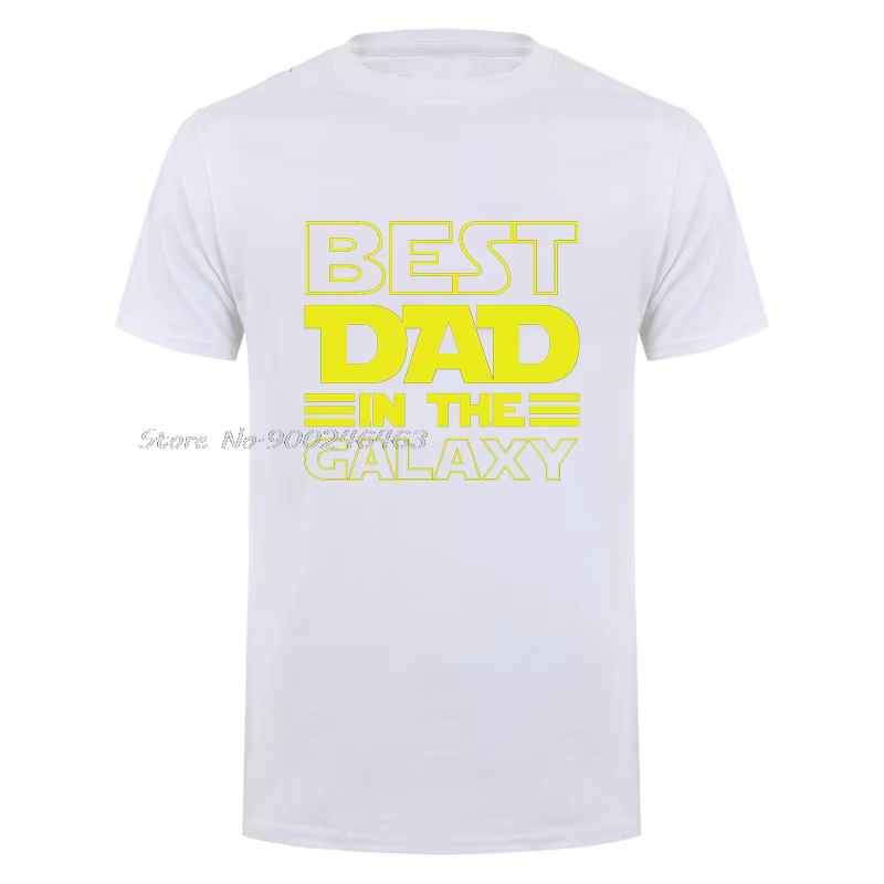 Meilleur papa dans la galaxie T-Shirt drôle fête des pères présent cadeaux d'anniversaire