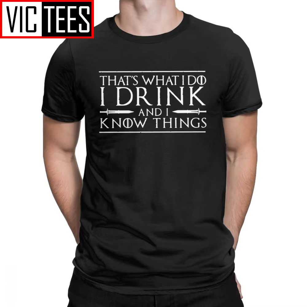 T-shirt noir en coton pour homme
