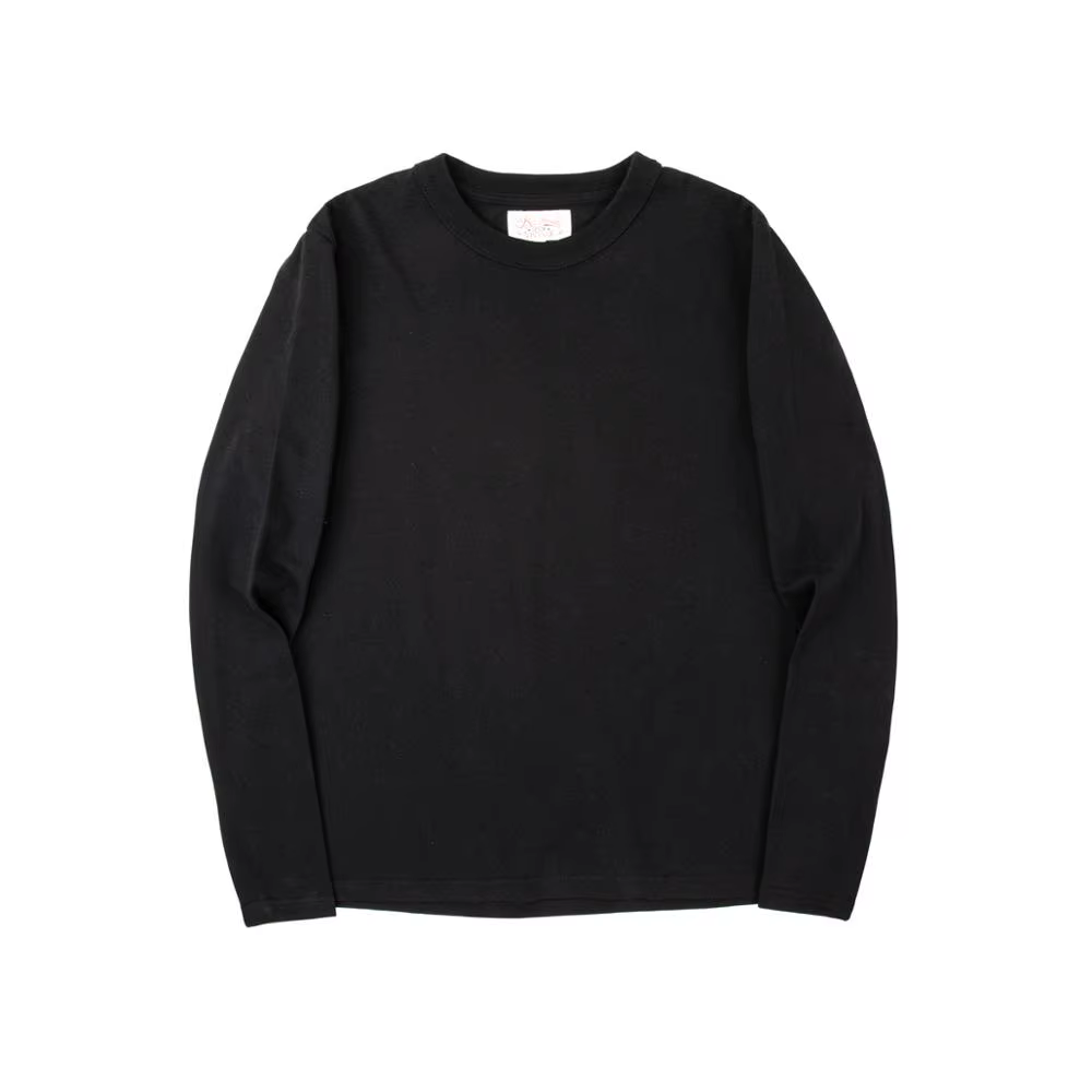 T-shirt à manches longues et col ras du cou pour homme
