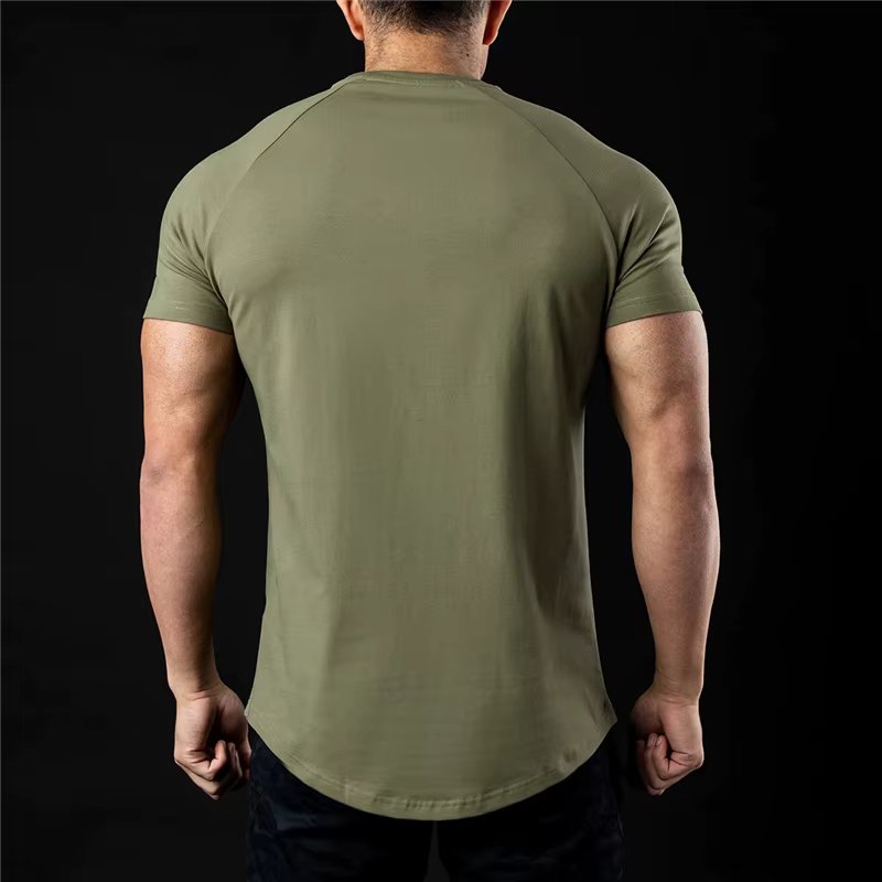 T-shirt uni hommes nouvelle mode t-shirts été coton à manches courtes