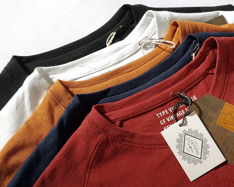 T-shirt uni à manches Leurs lan pour hommes