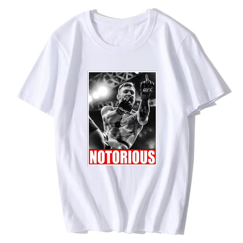 Conor McGregor notoire hommes Fan T-shirt Design drôle noir mode Streetwear