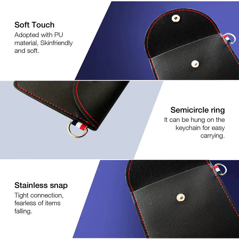 EARDECO – Mini étui rigide noir pour écouteurs