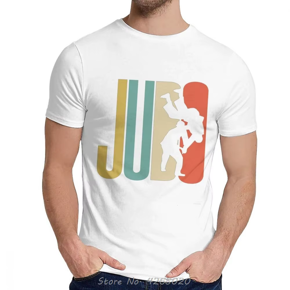 Judo japonais Arts martiaux T-shirt mode hommes Geek unisexe coton