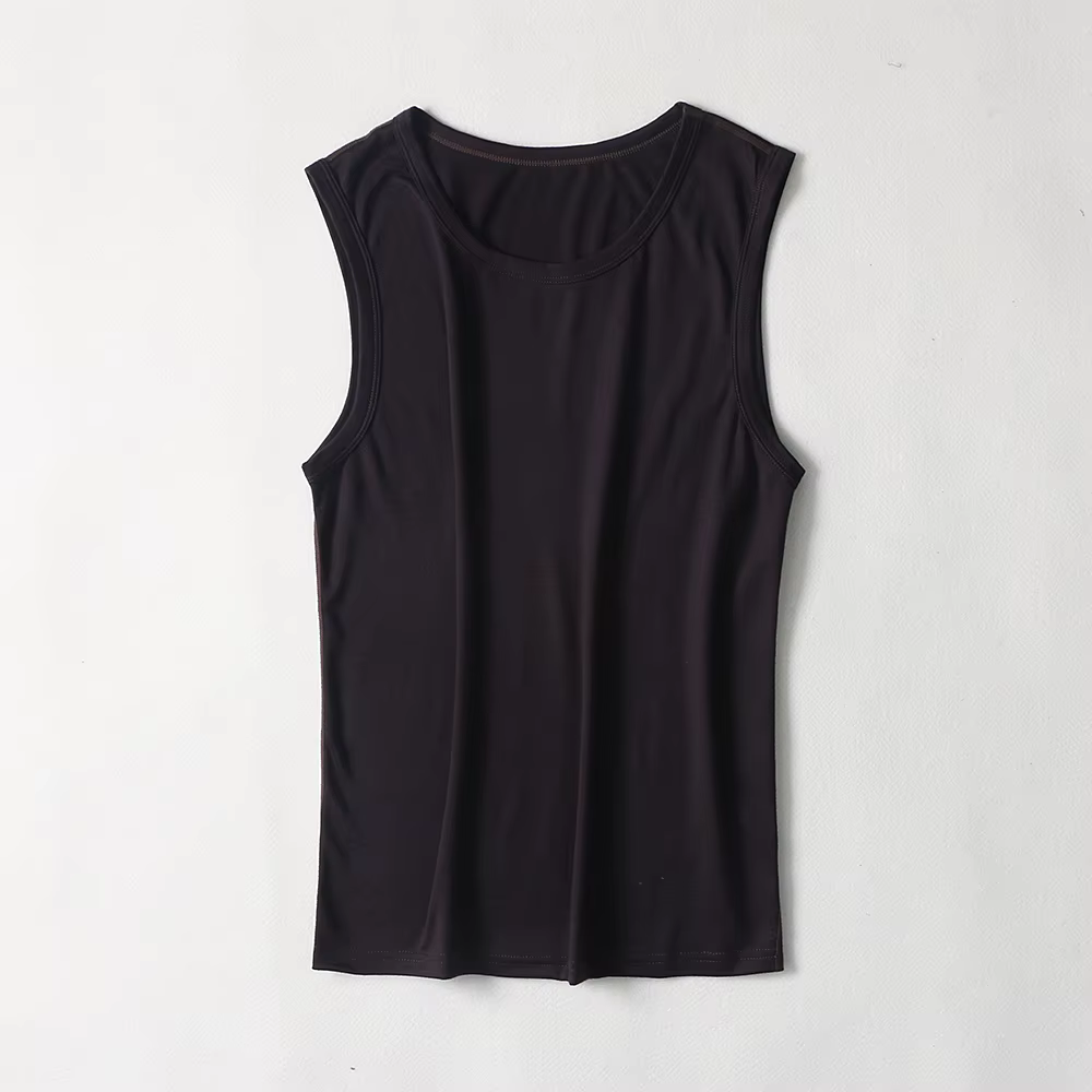 100% laine mérinos hommes débardeur chemise sans manches couches de base doux à côté de la peau confortable à l'extérieur