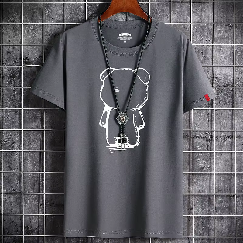 T-shirt pour hommes 2022 Date Vêtements Fitness Blanc O Cou Anime Homme