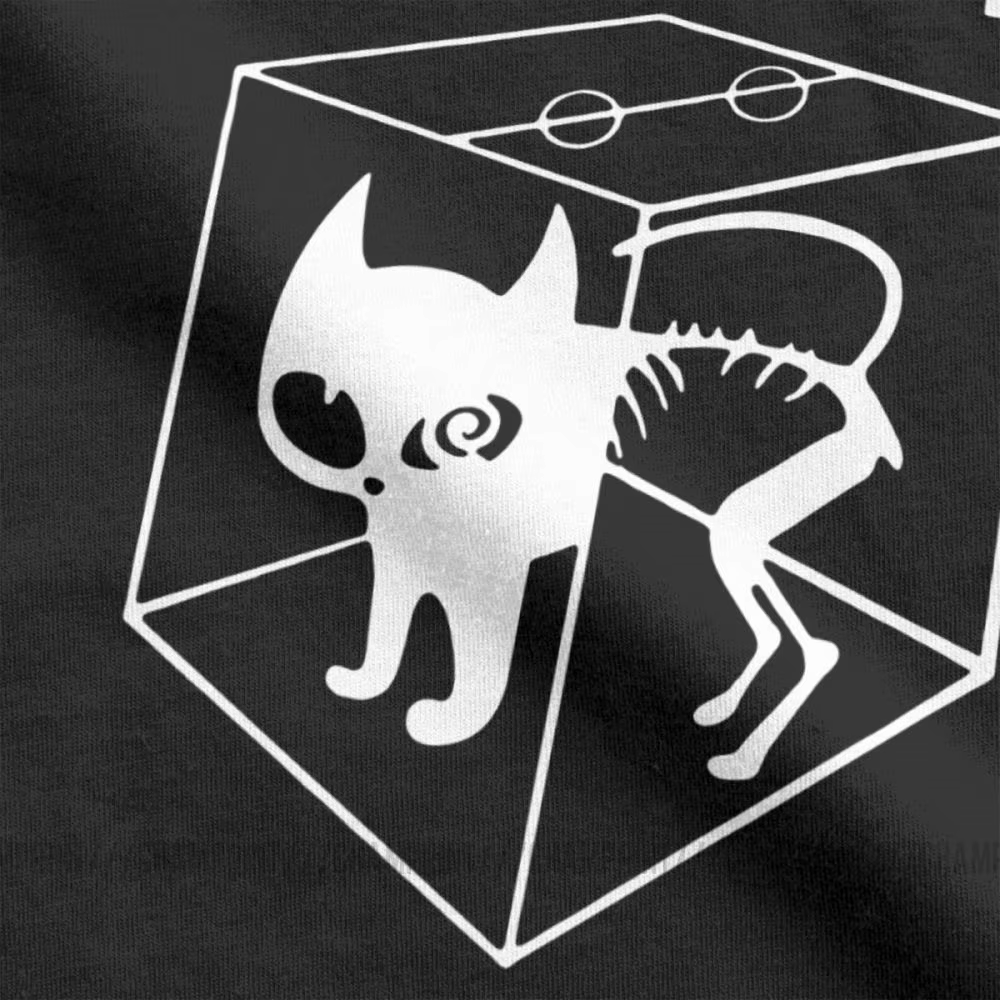 Schrodingers chat Big Bang théorie T-Shirts hommes Sheldon Cooper Geek TBBT pur coton t-shirt à manches courtes