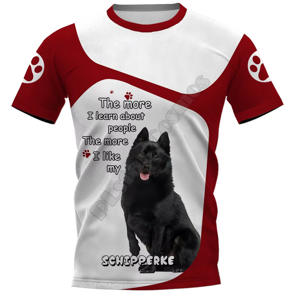 Scottish Terrier 3D imprimé T-shirts femmes pour hommes été