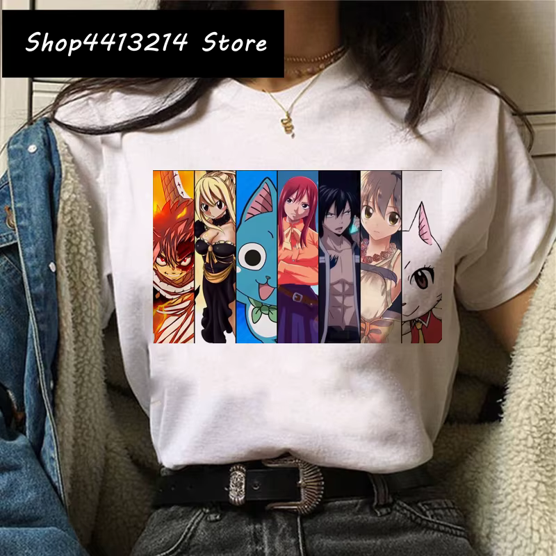 Fairy Tail t-shirt femmes japonais Anime nouveaux hauts