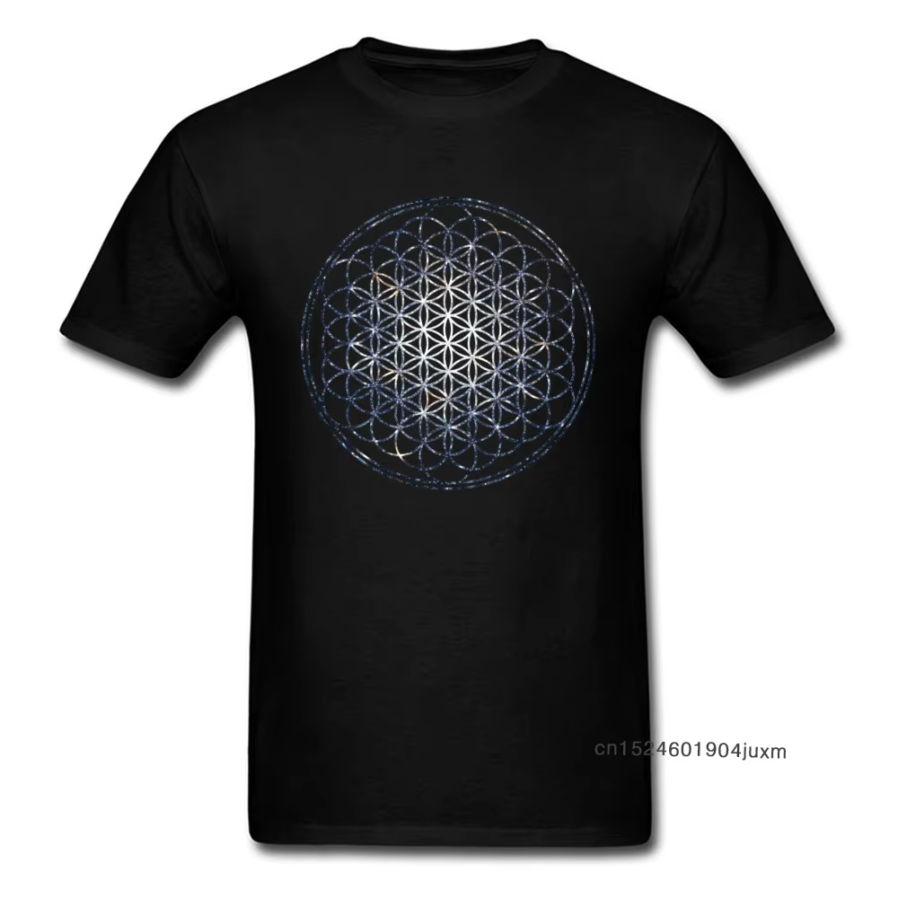 T-shirt mandala en coton pour homme
