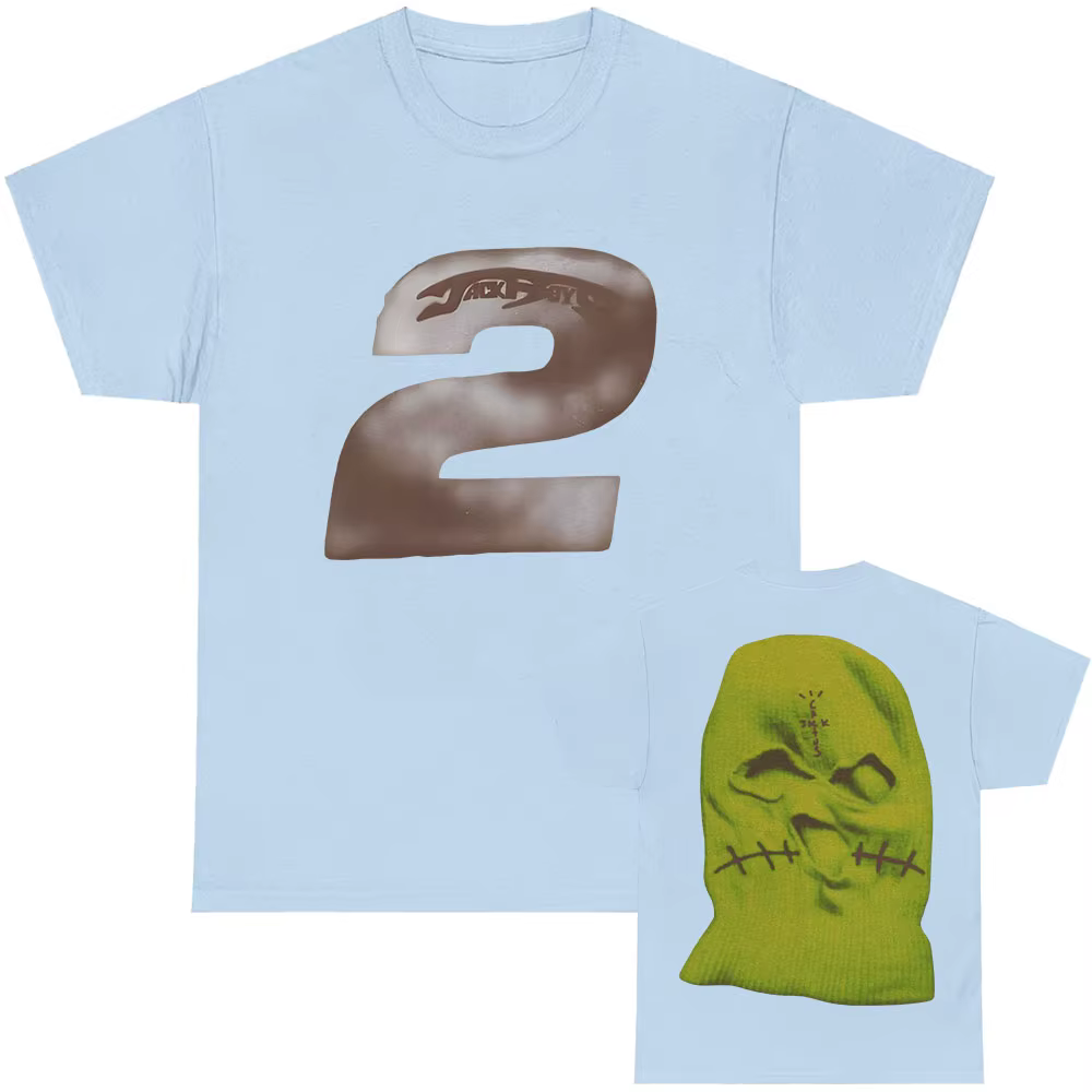 JACKBOYS II t-shirts à manches courtes coton mode T-shirt décontracté col rond Hip Hop Streetwear unisexe Album