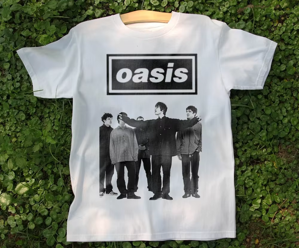 T-shirts O-Oasis Rock Band pour hommes et femmes