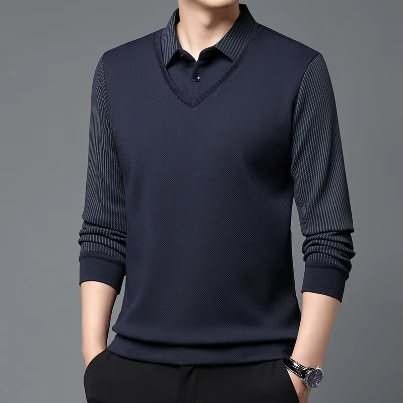 Polo à manches longues pour homme