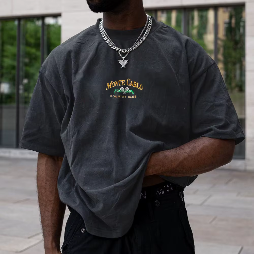 T-shirt surdimensionné à manches courtes pour hommes