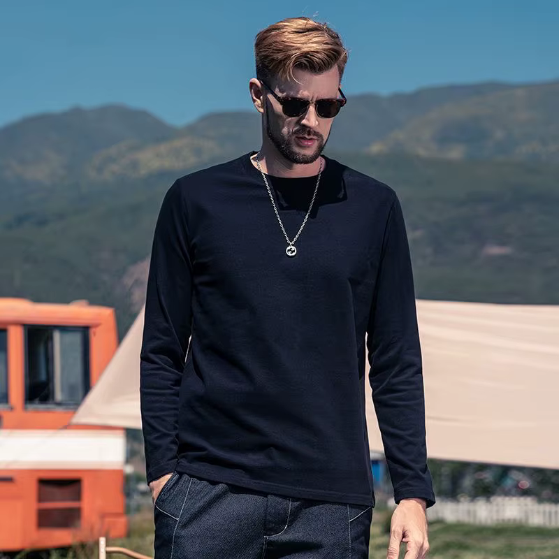 T-shirt à manches longues pour homme grande taille