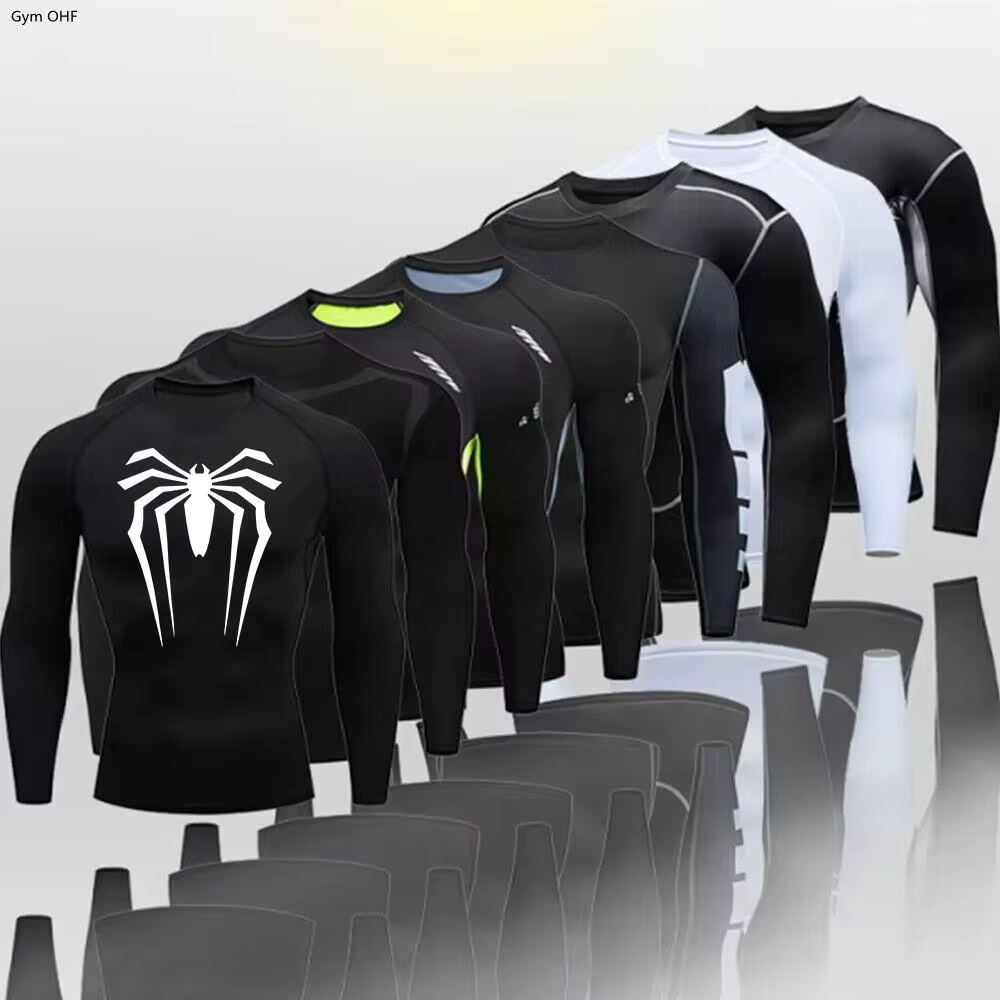 T-shirt de sport Spider pour homme