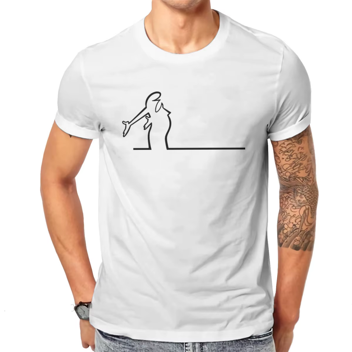 La Linea gauche Pls T-shirt graphique