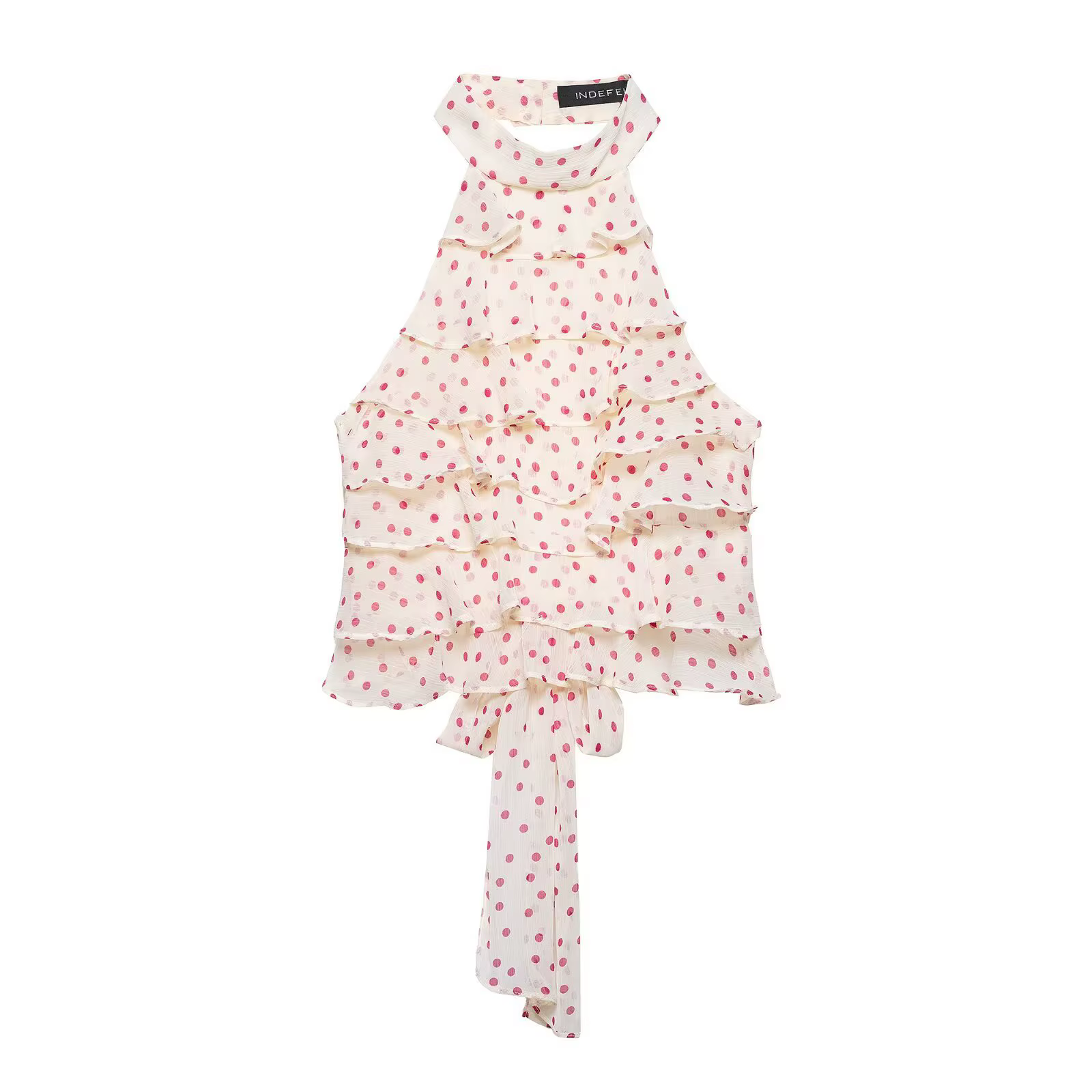 Haut sexy et élégant en georgette à col halter pour femme