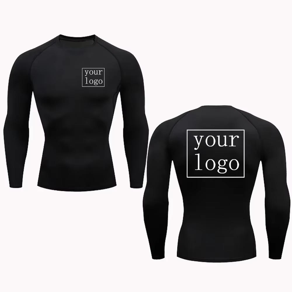 Nouveau t-shirt de Compression personnalisé votre Logo de conception haut hommes femmes imprimer