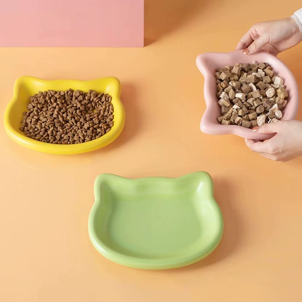 Bols pour animaux de compagnie en forme de chat