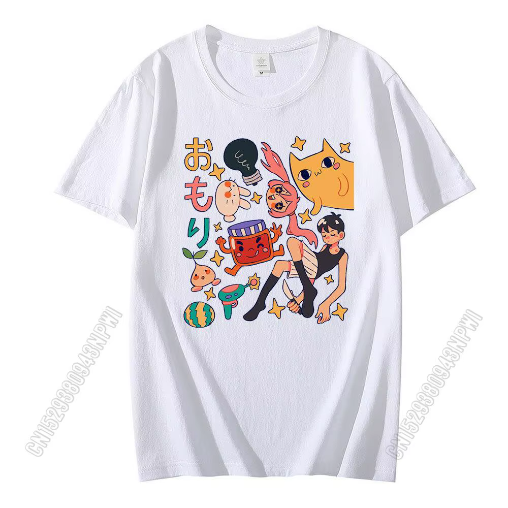 Omori-T-shirt à manches courtes en coton et polyester