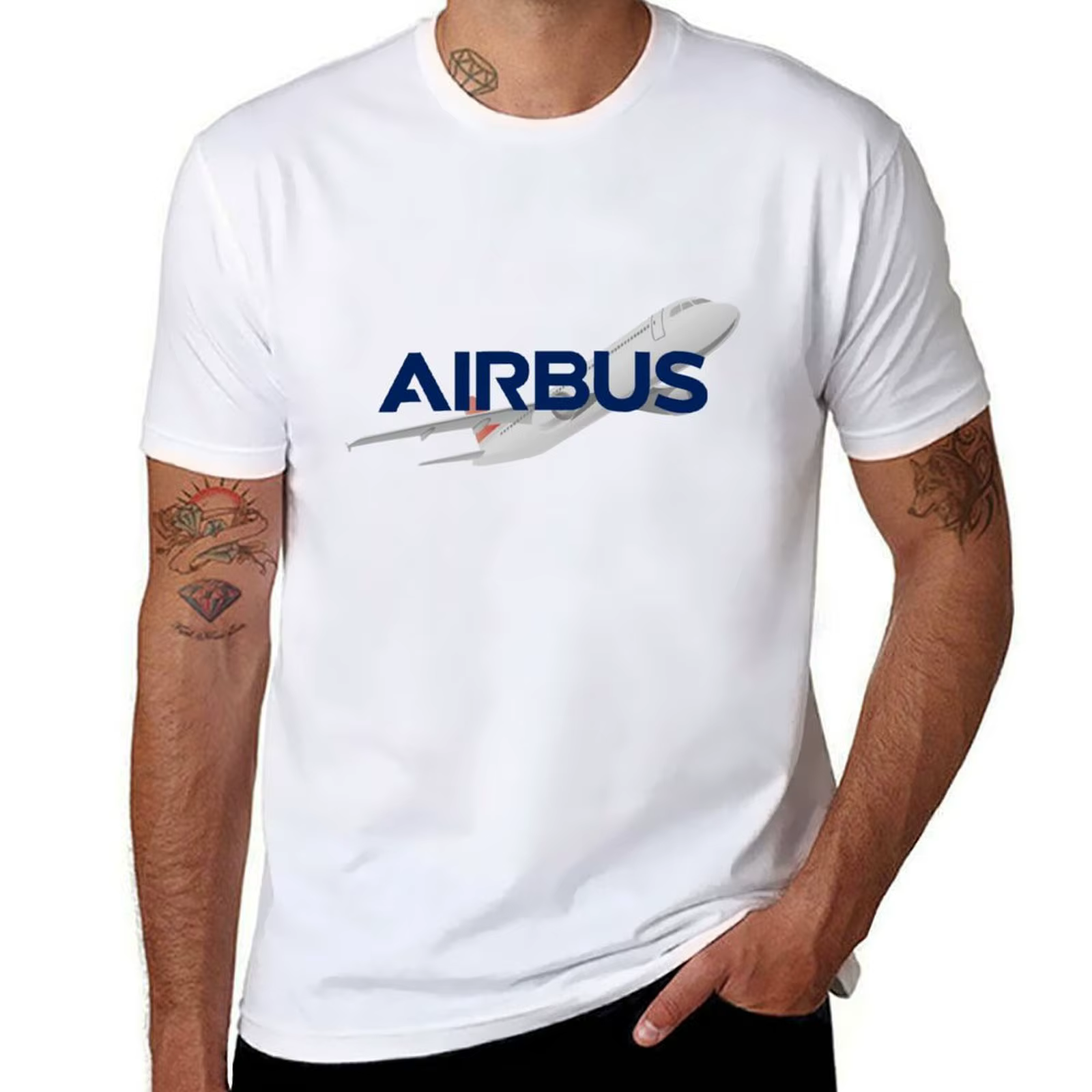 Airbus avion conception T-Shirt homme