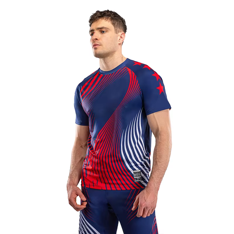 Nouveau T-shirt de sport de boxe 2026 pour homme – Vêtement d'entraînement de combat respirant et à séchage rapide pour l'été – Haut à manches courtes 6XL