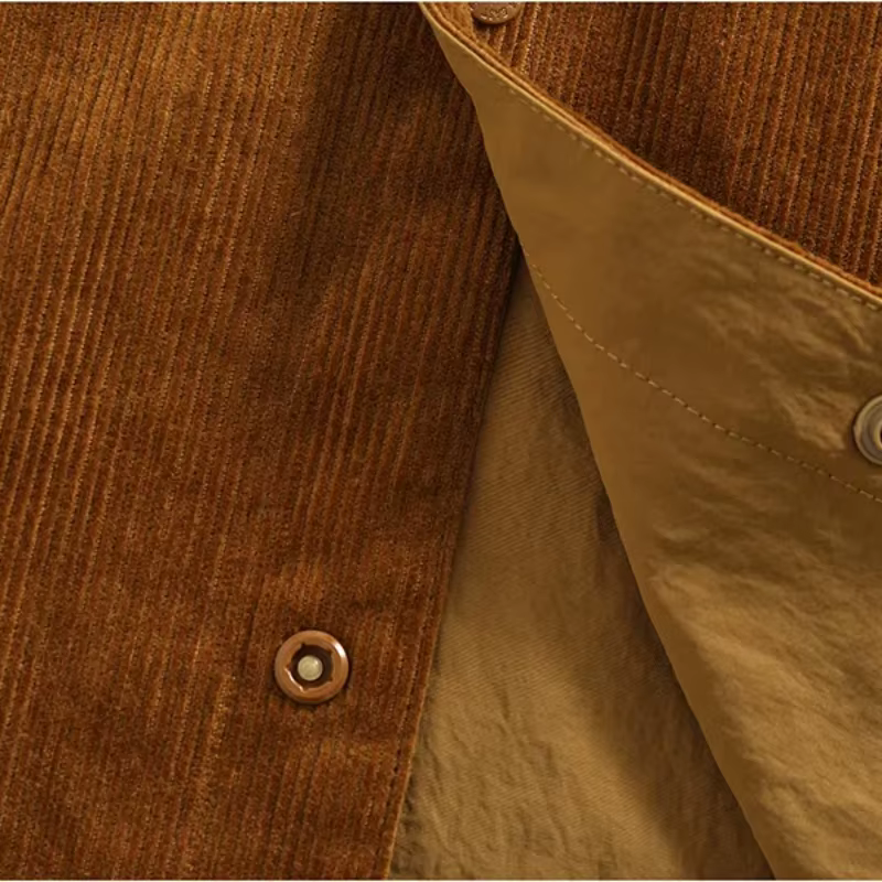 Veste Cargo Réversible en Tissu A + B pour Homme