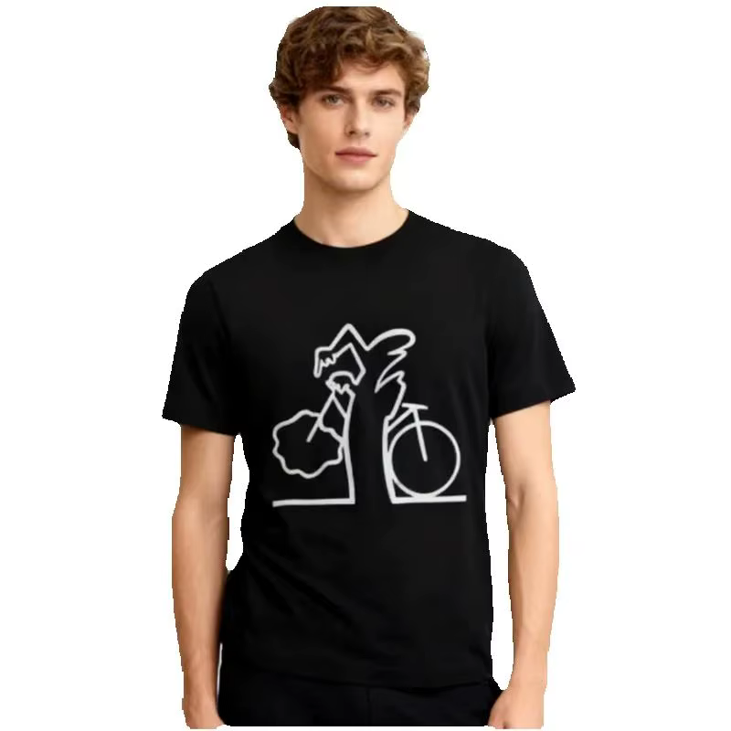 T-shirt créatif La Linea The Line Osvaldo Cavandoli TV pour hommes