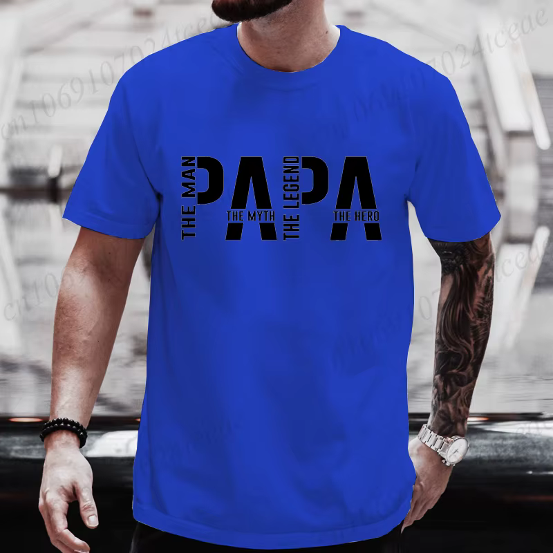 Papa l'homme le mythe la légende T-shirt drôle pour hommes vêtements