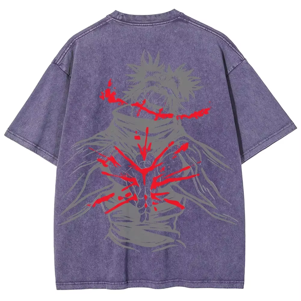 Japon Anime Jujutsu Kaisen Choso Cool graphique T-shirt hommes décontracté Manga t-shirts lavé Vintage