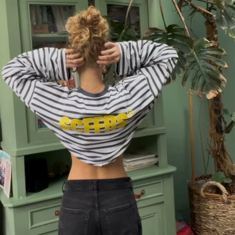 SCFFRS T-shirt rayé unisexe