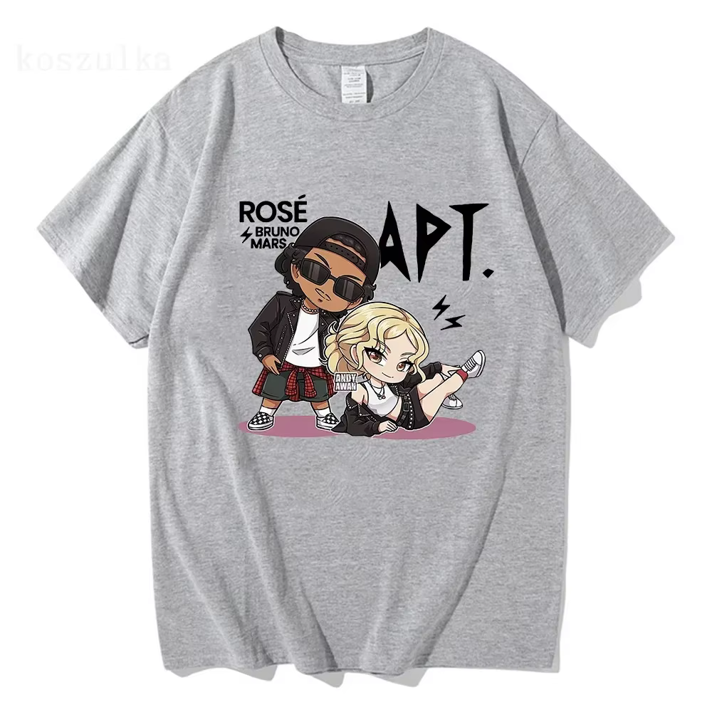 ROSE Bruno Mars APT T-Shirt mode hommes/femmes Harajuku graphique