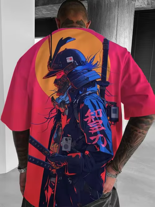 T-shirt imprimé 3D d'anime japonais