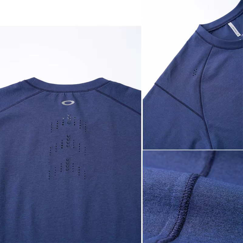 T-shirt de sport unisexe rafraîchissant et anti-UV - Imprimé réfléchissant respirant à manches courtes pour la course et la gym