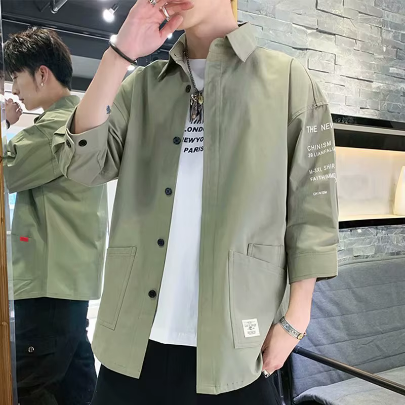 Chemises 2026 pour Hommes – Design Tendance Streetwear Japonais Harajuku Coréen – Vêtements Unisexe Été Polyvalents pour Ados et Étudiants – Style Ins