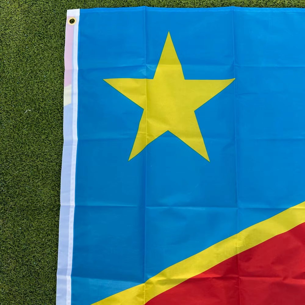 Drapeau du Congo 90x150cm, drapeau de la République démocratique du Congo, bannière 3x5 pieds, drapeau national, décoration de la maison