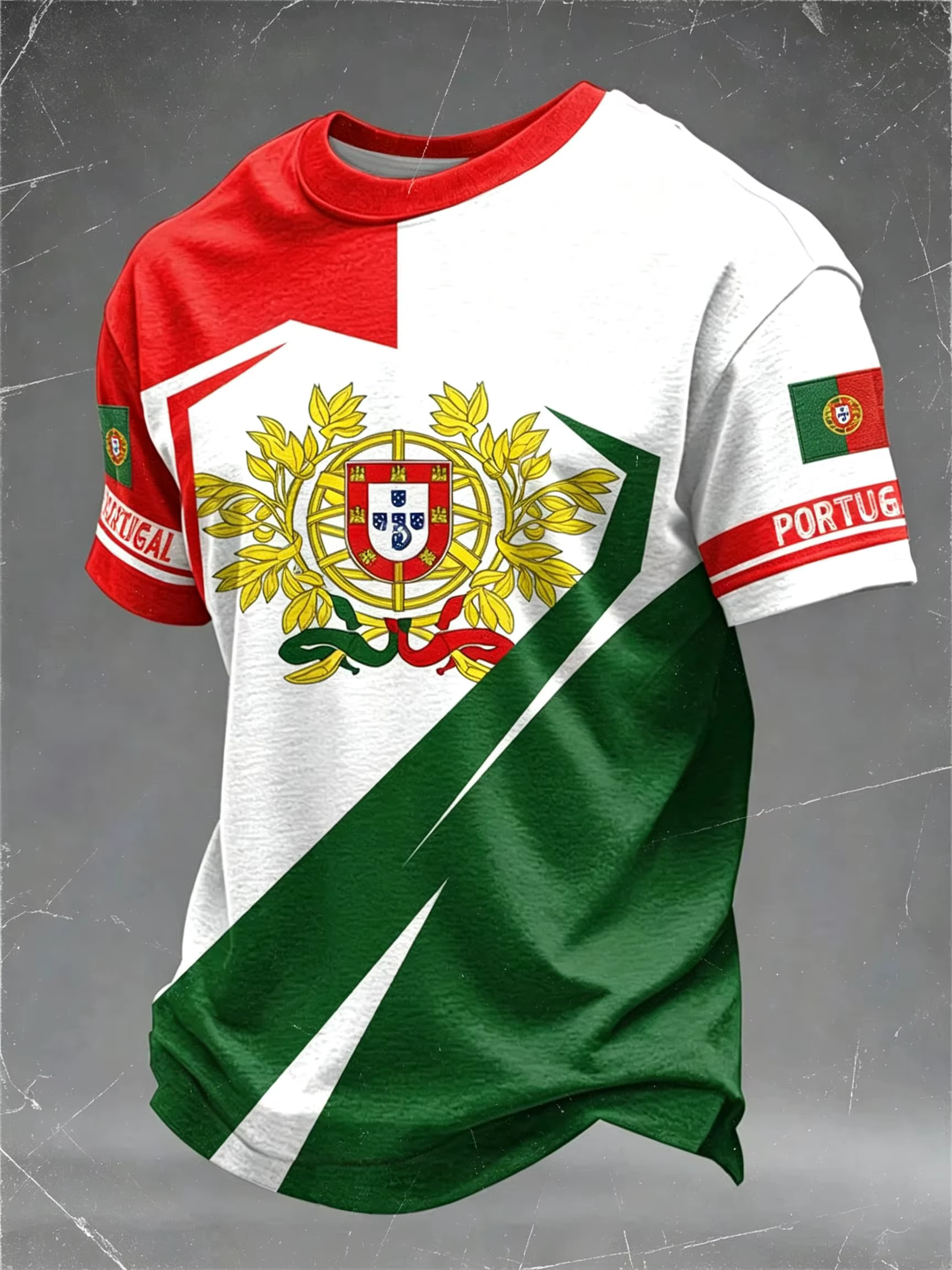 Maillots de football imprimés drapeau du Portugal, t-shirts pour hommes, t-shirts pour femmes, hauts pour garçons, t-shirts pour enfants, t-shirts parent-enfant, séchage rapide, manches courtes, t-shi