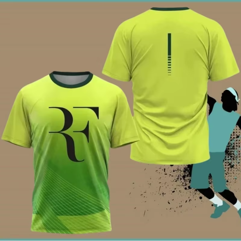 Costume d'entraînement de Tennis à séchage rapide pour hommes et femmes, T-Shirt de sport décontracté commémoratif de retraite Roger Federer, nouvelle collection d'été