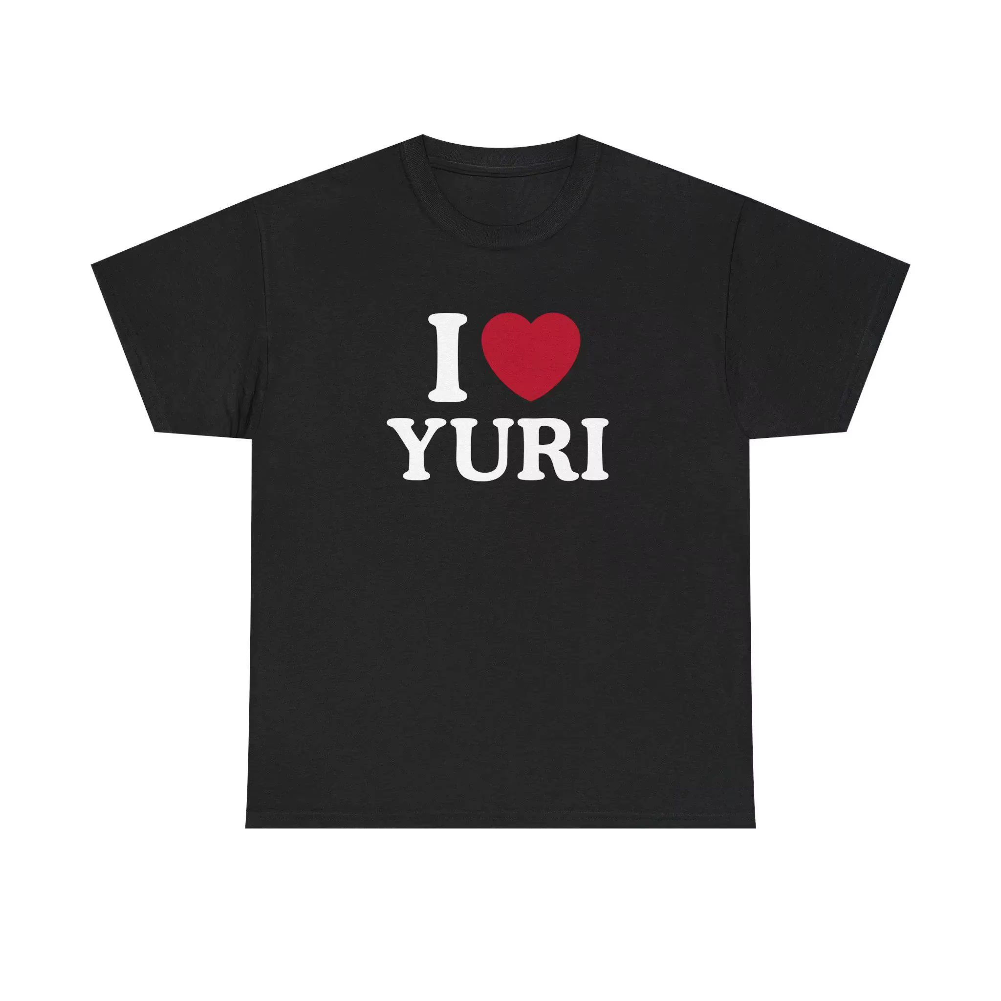 T-shirt rétro I Love Yuri pour femmes