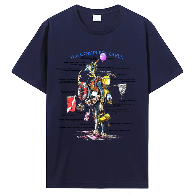 T-shirt de plongée sous-marine pour hommes