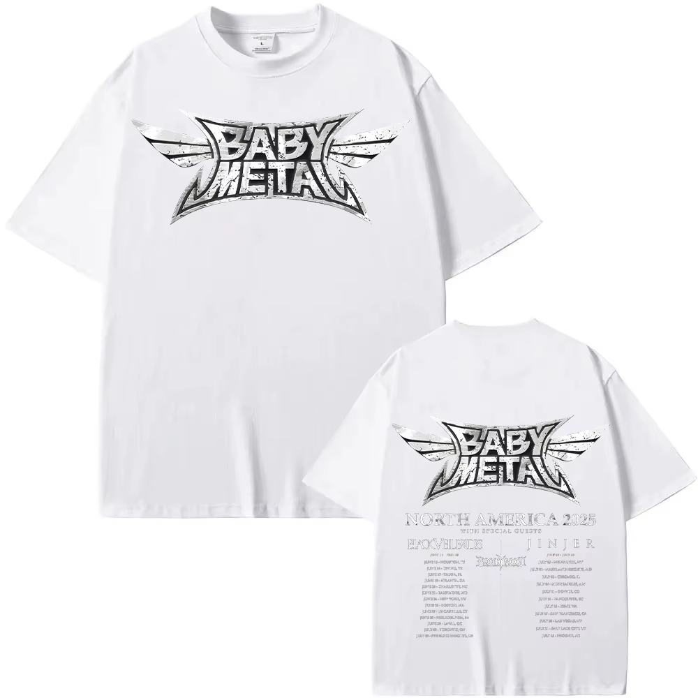 Babymetal amérique du nord Tour 2025 T-shirts Vintage