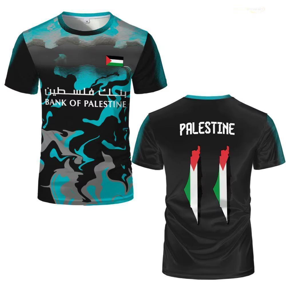 T-shirt imprimé drapeau palestinien