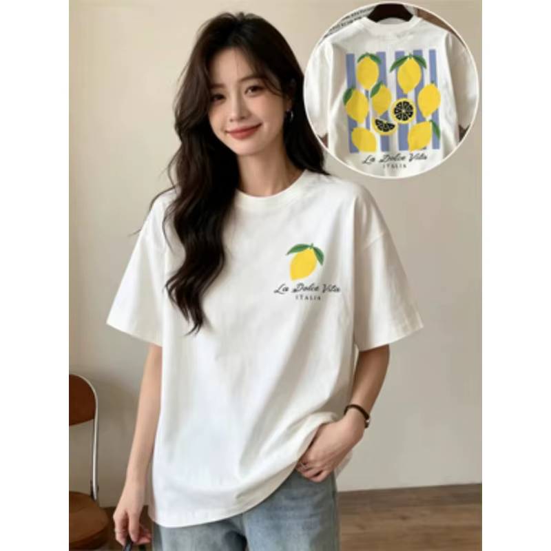 T-shirt La Dolce Vita à motif de citron amusant