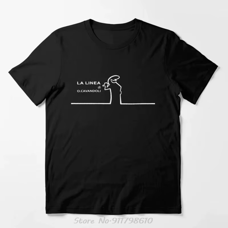 La Linea Happy t-shirt hommes coton respirant graphique col rond