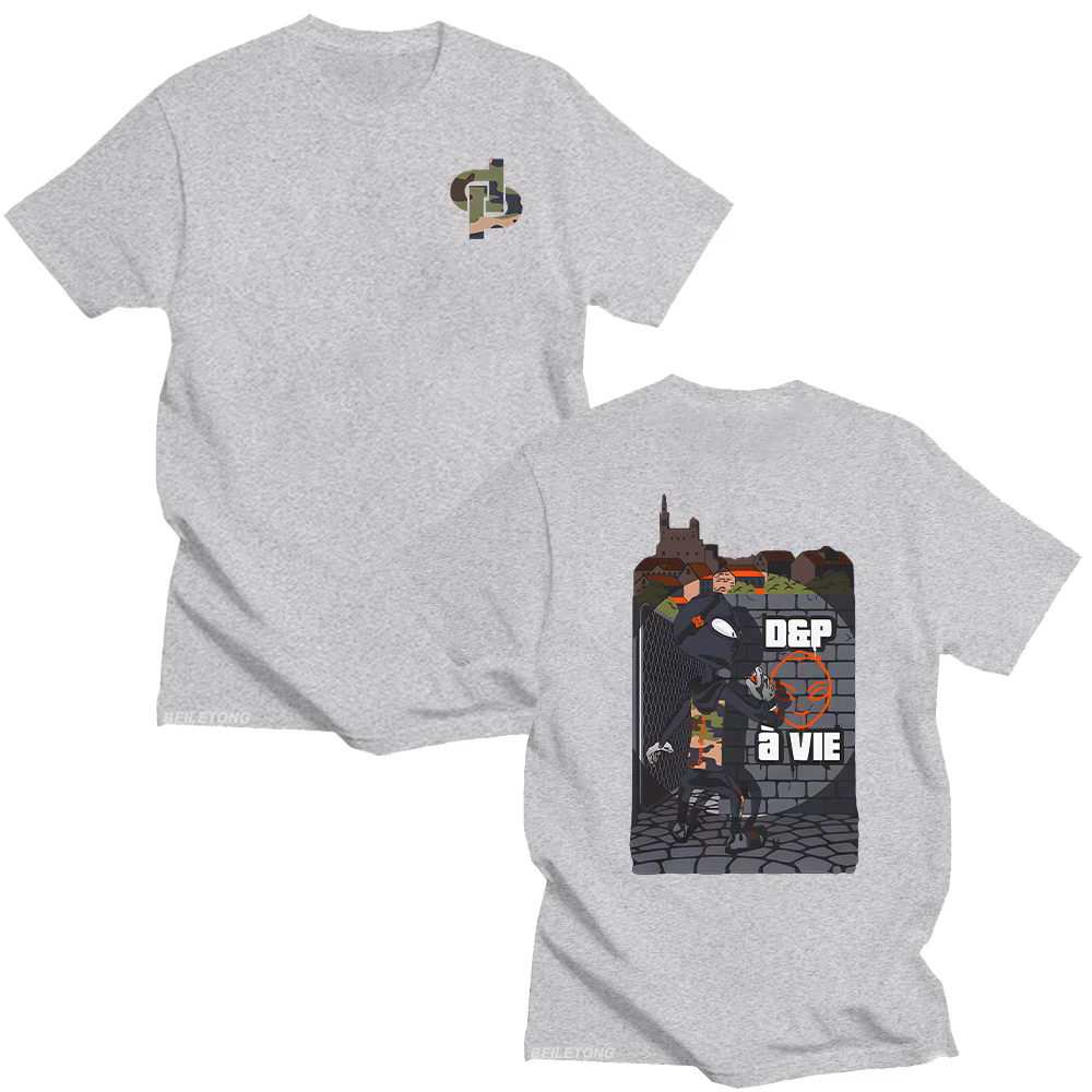 D & p À Vie Box T-Shirt rappeur JuL t-shirts hommes Style de rue pur coton
